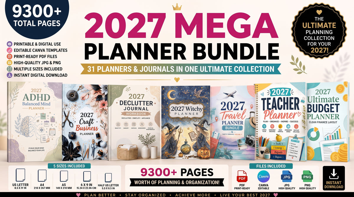 2027 Mega Planner Bundle